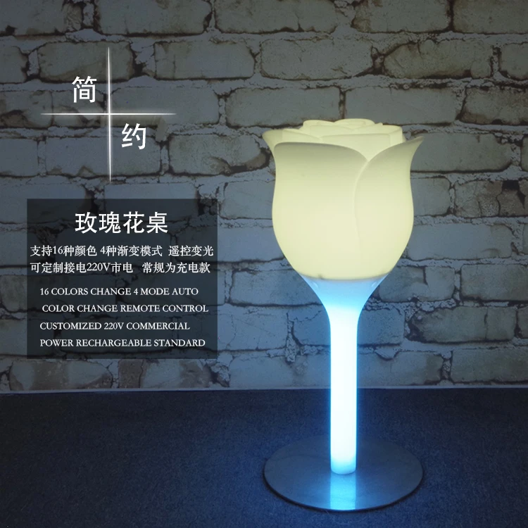 Beleuchteter Cocktailtisch, wiederaufladbarer LED-Lichtbartisch