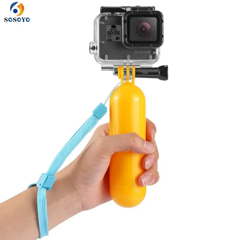 Palo de Selfie flotante subacuático para buceo, soporte de agarre de mano con correa de muñeca ajustable para Gopro Hero8 7 6 5 Xiaomi Yi 4K