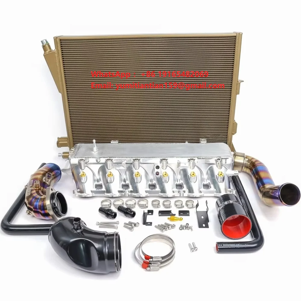 B58Tu G-Series Charge Air Cooler Manifold With Charge Cooler Water Radiator for M340 M440 G20 G22 Titanium B58 Gen2 Charge Pipe