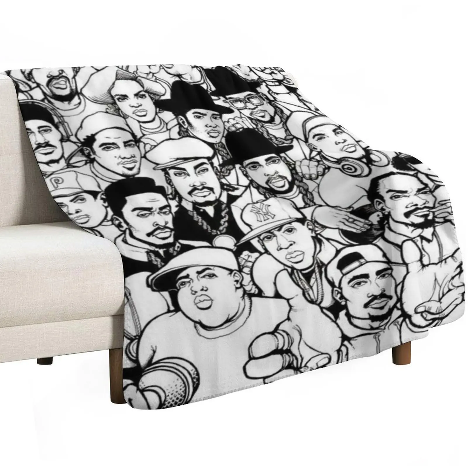 Hiphop Legends never die - Rappers Throw Blanket Furrys Tourist Soft Big Kid'S Cute Sofa Throw Blankets