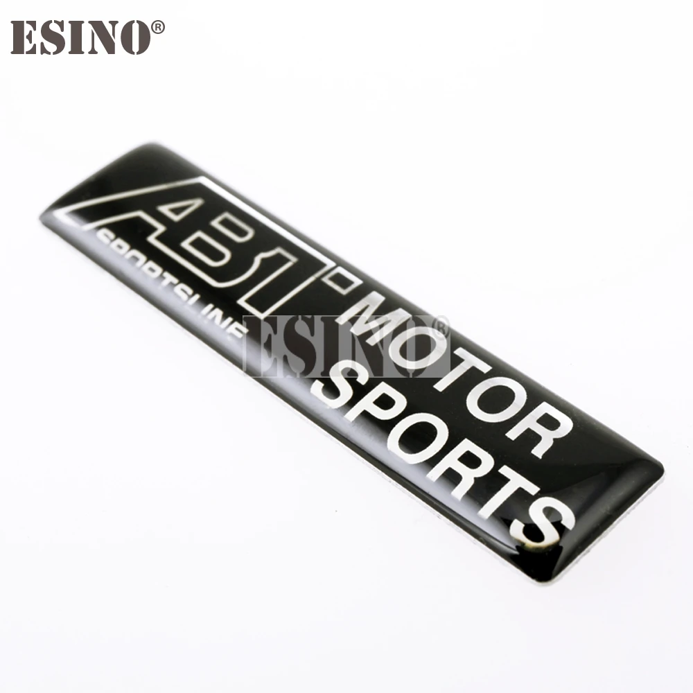 2 × 3D الألومنيوم الغراء ملصق مائي صندوق السيارة شعار اكسسوارات السيارات شارة لاصقة ل ABT Sportsline