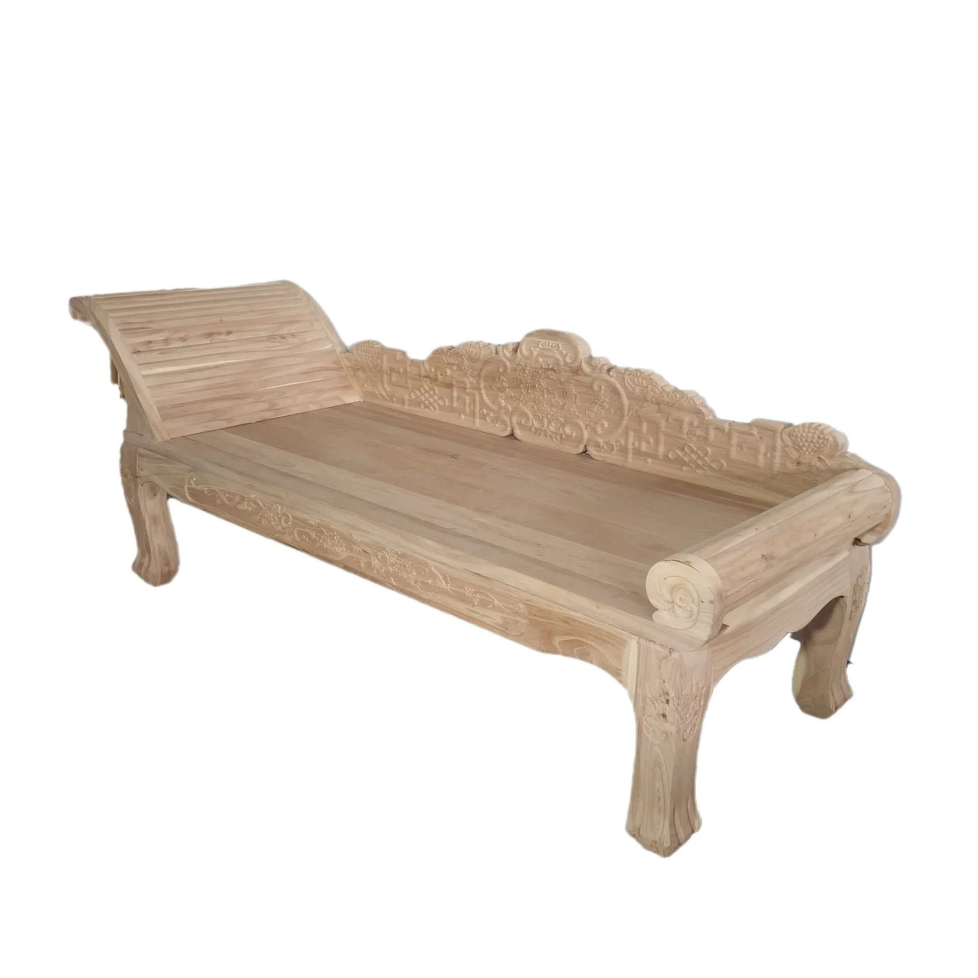 

Customizable chaise longue arhat bed northern old elm white stubble