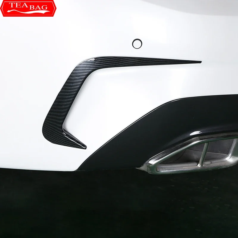 

Exterior Car Styling Rear Bumper Cover Decorative Sticker For BMW 3 Series G20 2020 2021 2PCS ABS Modification Accessories