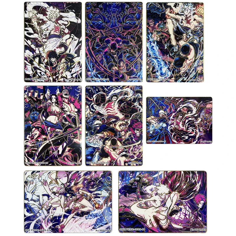 

Japanese Anime ONE PIECE SSS Roronoa Zoro Boa-Hancock Monkey D. Luffy Collectible Cards Christmas Birthday Gifts Children's Toys