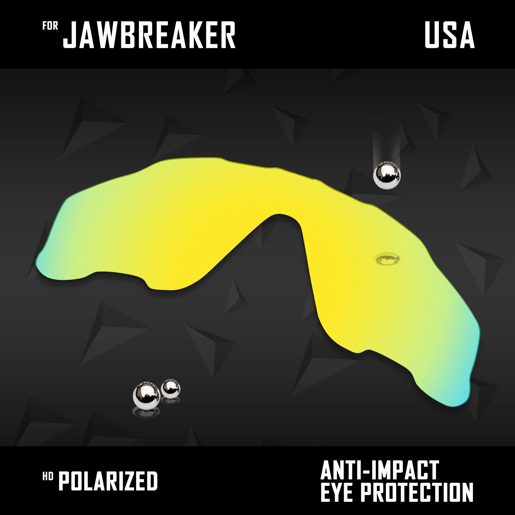 การเปลี่ยนเลนส์นกฮูกสำหรับ OO9290โอแอ็คลีย์จาวเบรกเกอร์31มม. และ Jawbreaker OO9270แบบเอเชียแว่นกันแดดโพลาไรซ์หลากสี