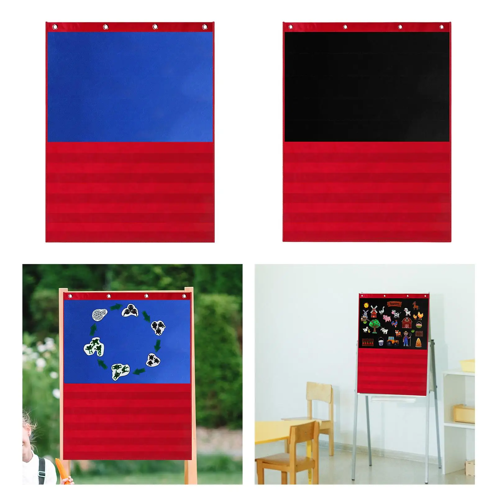 子供のためのポケットチャート,フェルトストーリー,教育,壁またはドアの吊り下げ,幼稚園の庭