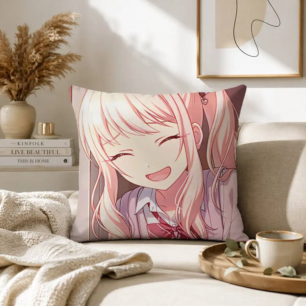 P-Project S-SEKAI Mizuki Akiyama Pillow Case Cushion Cover Throw Pillow Case For Car Sofa