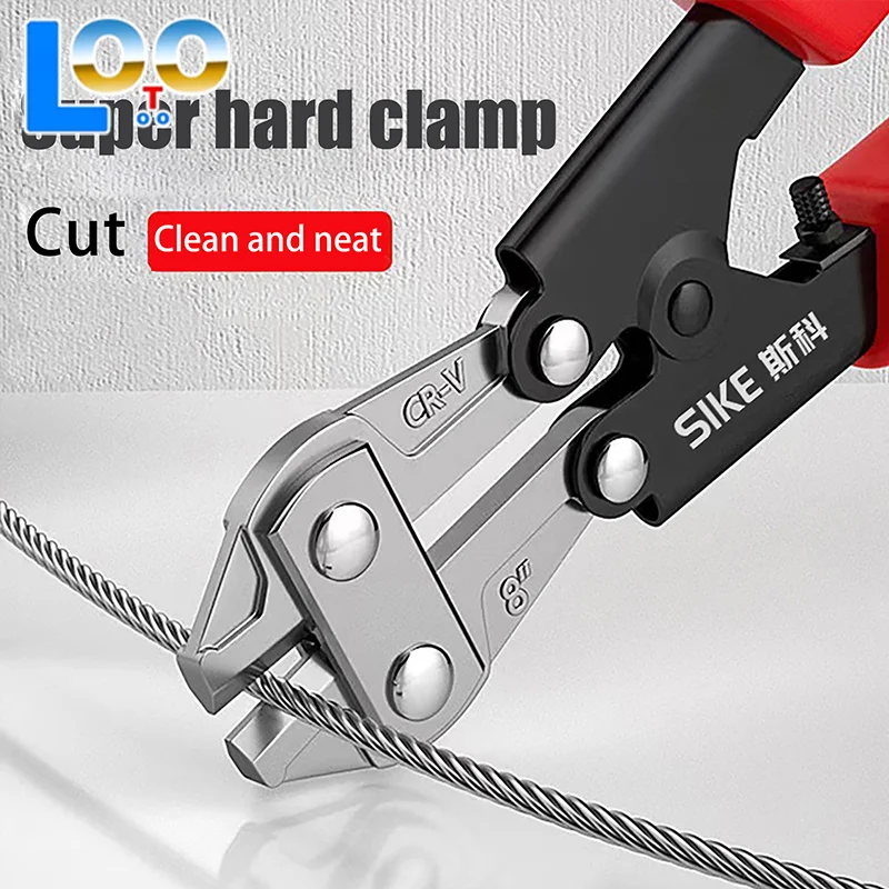 1 шт. мини-болторез, изготовлен из хром-ванадиевой легированной стали, быстрый и острый, экономичная работа, используется для резки проволоки, стержневая сталь