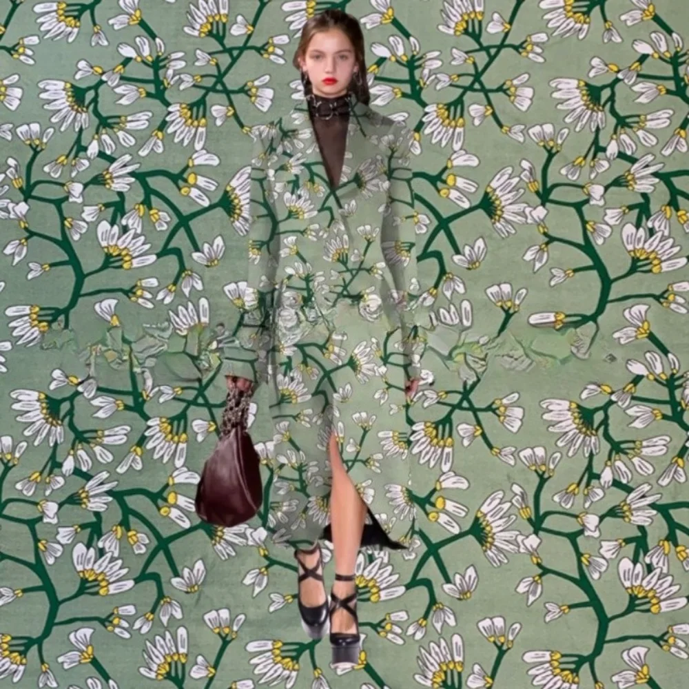 

Окрашенная в пряжу парчовая жаккардовая ткань Нарцисс Темный узор Платье Ветровка Одежда Европейский бренд Модный дизайн Швейная ткань