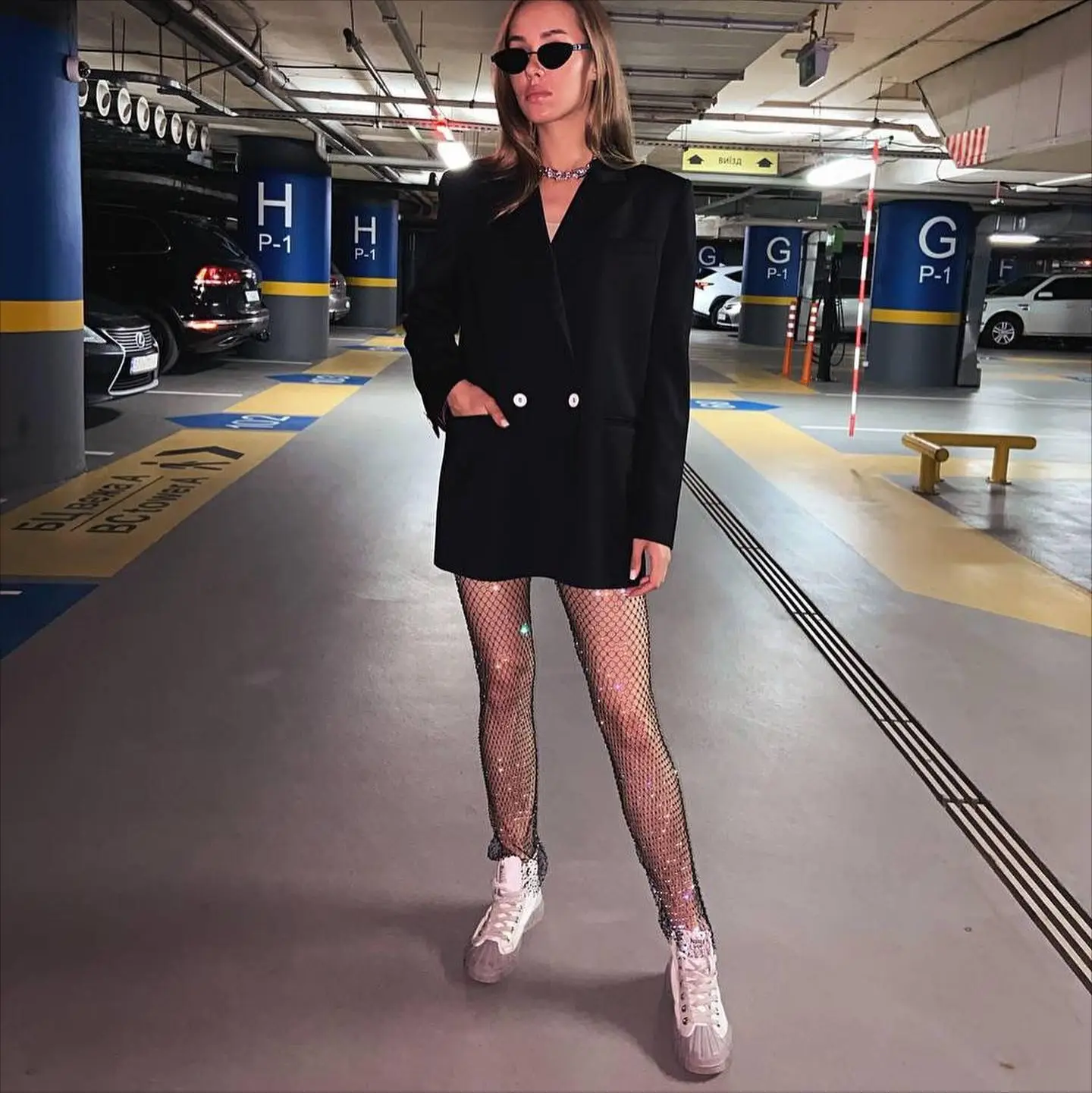 Summer Sexy Hollow Out Elastic Fishnet Trousers Y2K Crystal Diamond Shiny Women Pants Fashion See Through Beach Wear