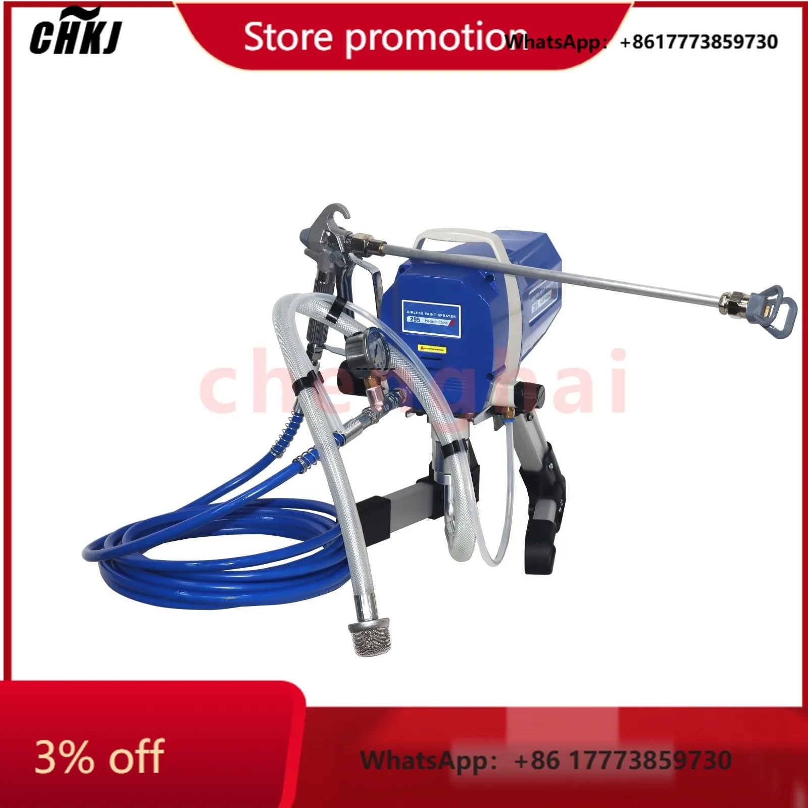 

CKHJ-2025NEWProfessional 1200W High Pressure Airless Sprayer New Household DIY Grade Wall Paint Spray Machine