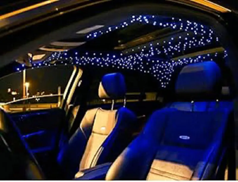 6W Twinkle& Sound Activated Fiber Optic Light Source RGBW Light Box Engine Diver APP/Remote Control Music Sensor Mode for Car Ho