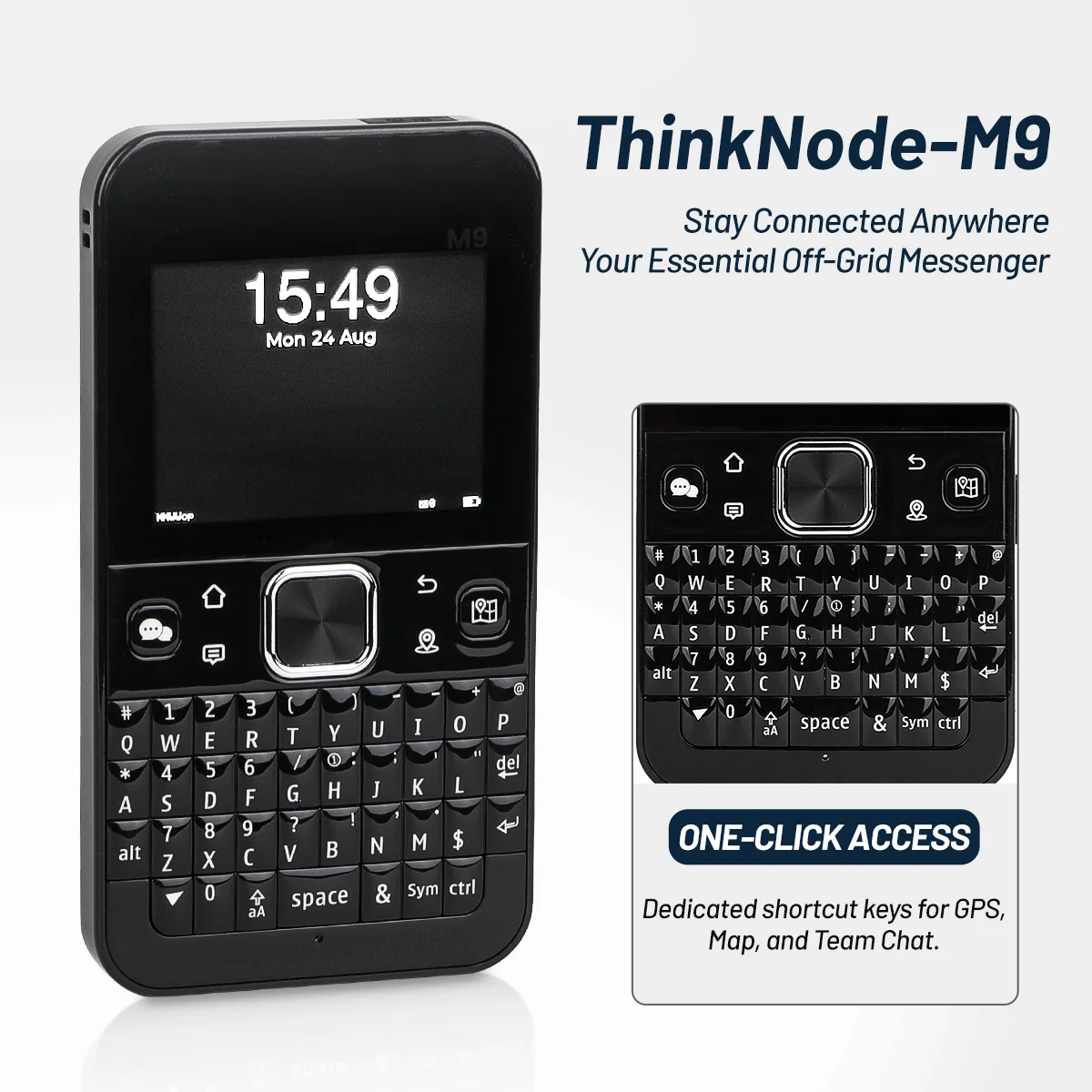 ThinkNode M9 Handheld Meshtastic Lora Tracking Outdoor 868MHz 915MHz LoRa IoT Off-Grid Communication Device with GPS 2300mAh