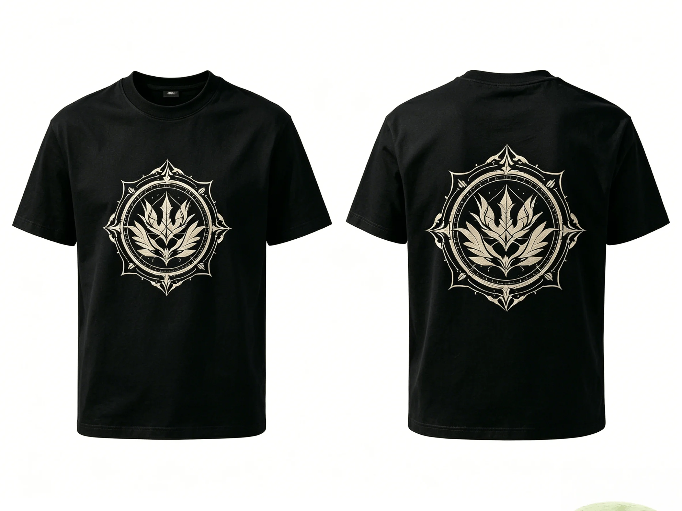 Men's Sacred Geometry T-Shirt Double Sided Print Vintage Mystical Symbol Gothic Tee Casual Streetwear | Ship from US Fast Delivery