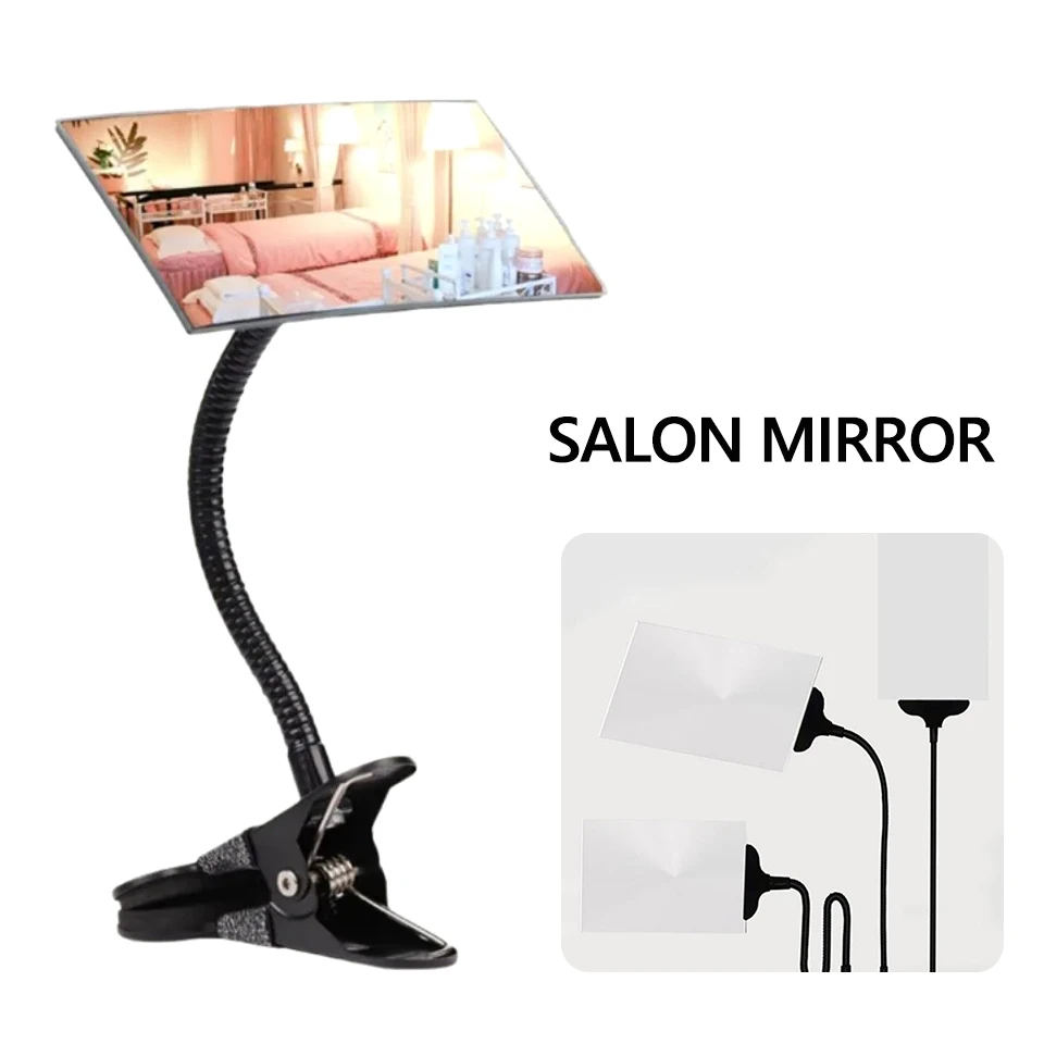 

Flexible Clip-on Mirror for Salon Grafting Eyelash Extension Makeup Mirror lip on Computer Desk Office Personal Privacy Mirror