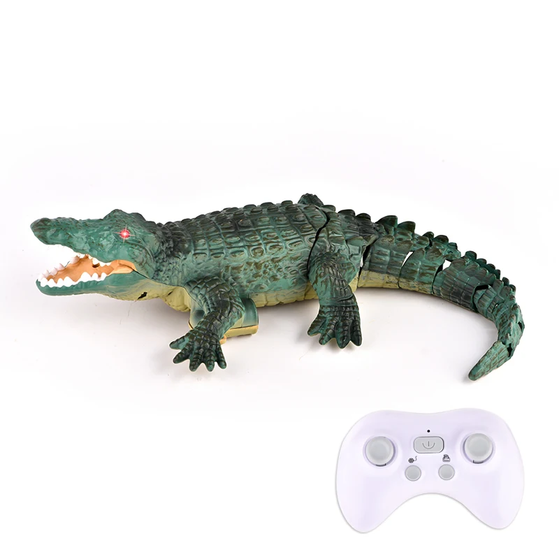 Rc crocodilo barco de controle remoto simulação elétrica máquina controle rádio brinquedos piscina água das crianças brinquedos ao ar livre para meninos