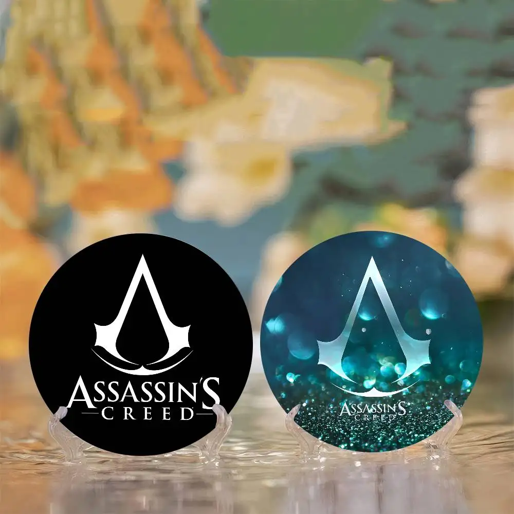 قاتل أنيمي CREEDS 58 مللي متر لطيف أنيمي الشكل أيقونة شارة اليدوية صفيح بروش لحقيبة الظهر الملابس الصدر حلية الهدايا