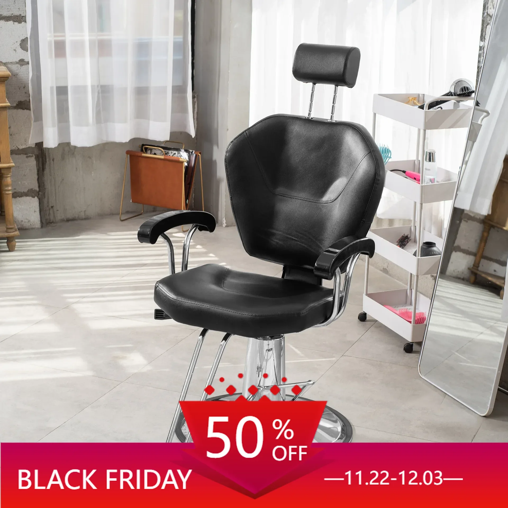 Armchair for Beauty Salon Lounge Stool Chairs Living Room Chair With Wheels Professional Hairdresser Styling Hairsalon Furniture