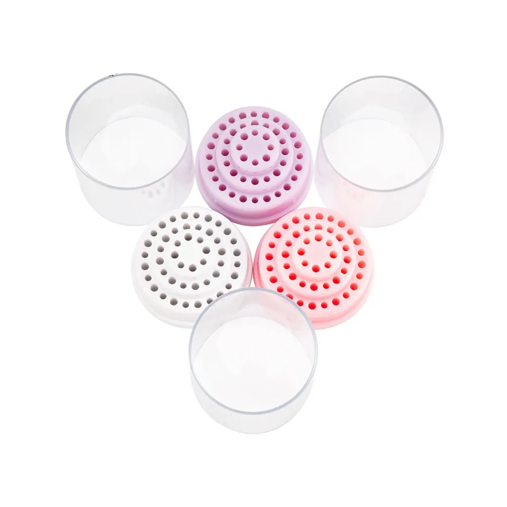 Halter Nagel Bohrer Maniküre Leere Display Lagerung Fall Acryl Container Maniküre Leere Display Fräser Box