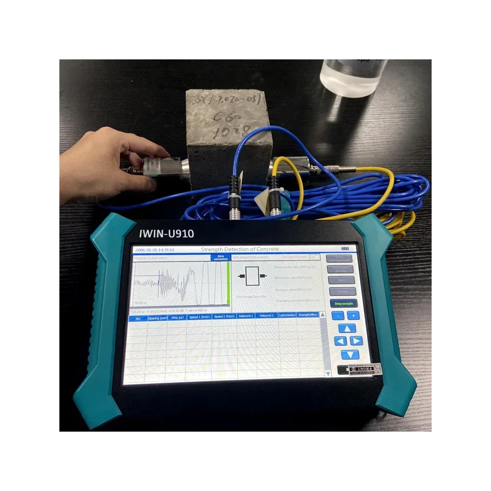 2025 Premium Products 220V-16V AC/DC Ultrasonic Pulse Velocity Testers Pundit Lab UPV Instrument Bandwidth (kHz) 1-500