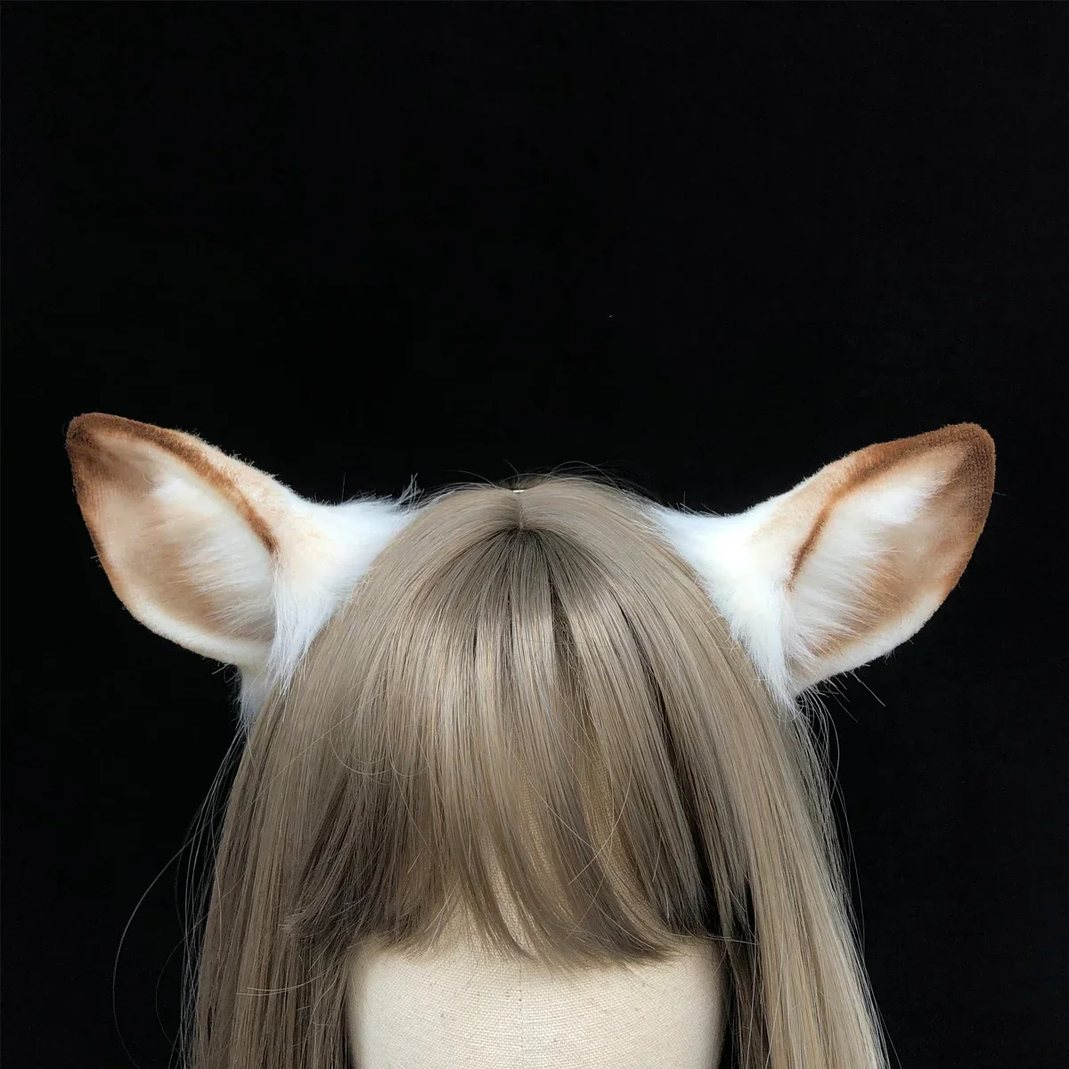 Handmade Simulation Beast Animal Ear Anime KC Lovely Animal Sheep Cat Ear Hair Hoop for Christmas Halloween Cosplay Prop