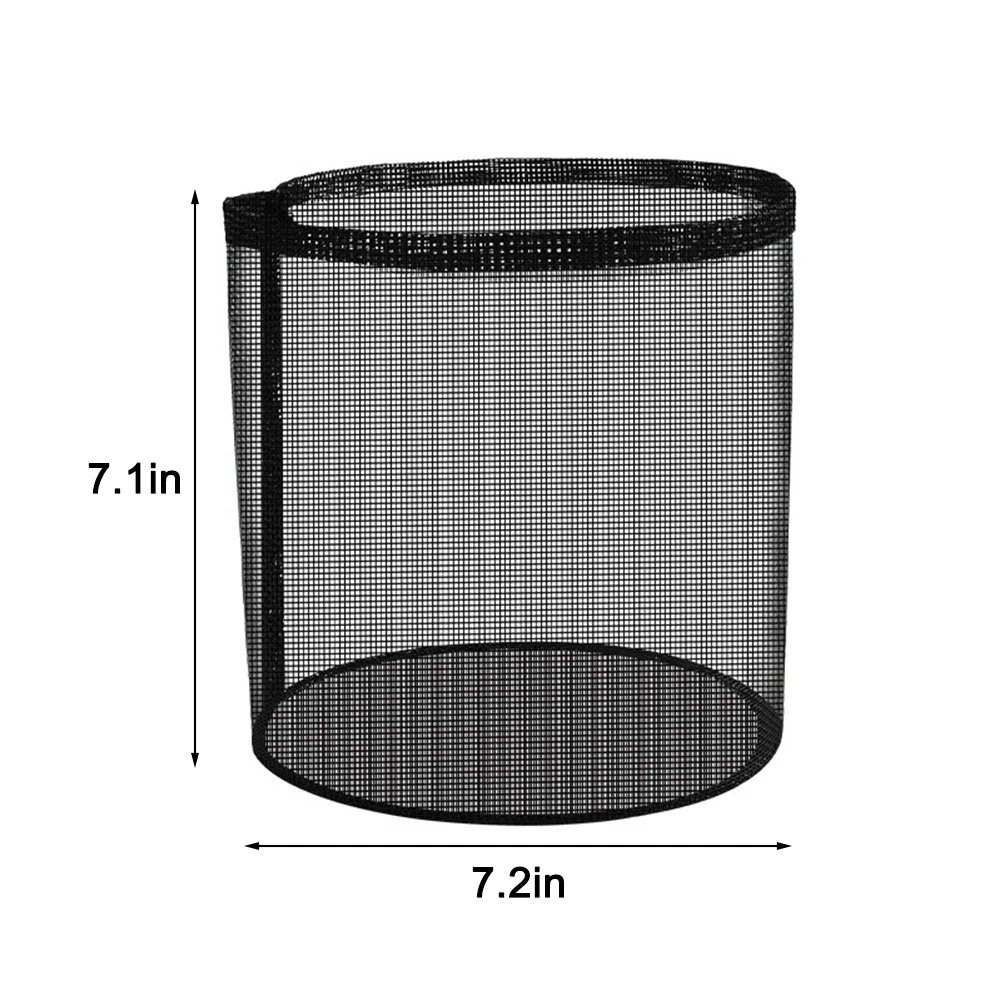 4 Pieces Black Mesh Pond Planting Bags Breathable Reusable Flexible Mesh Pots Suitable for Aquatic Plants and Small Spaces