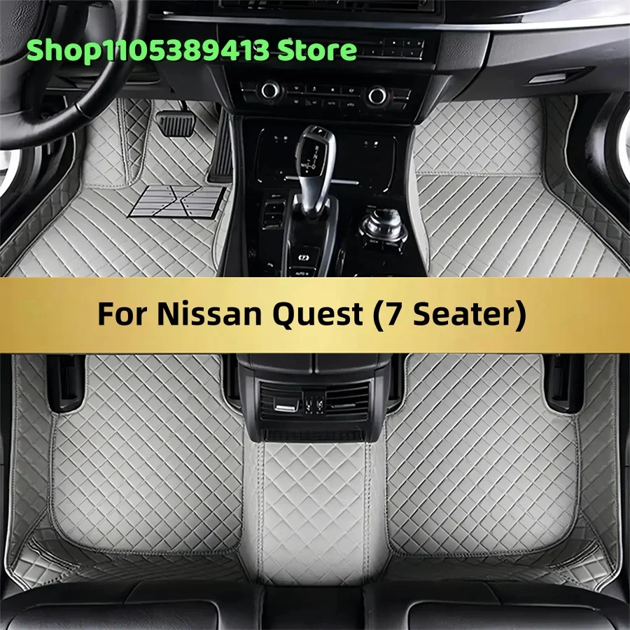 

Mats Carpets Leather Custom Car Floor Mats For Nissan Quest (7 Seater) 2017 2016 2015 2014 2013 2012 2011 Car Mat Accessories