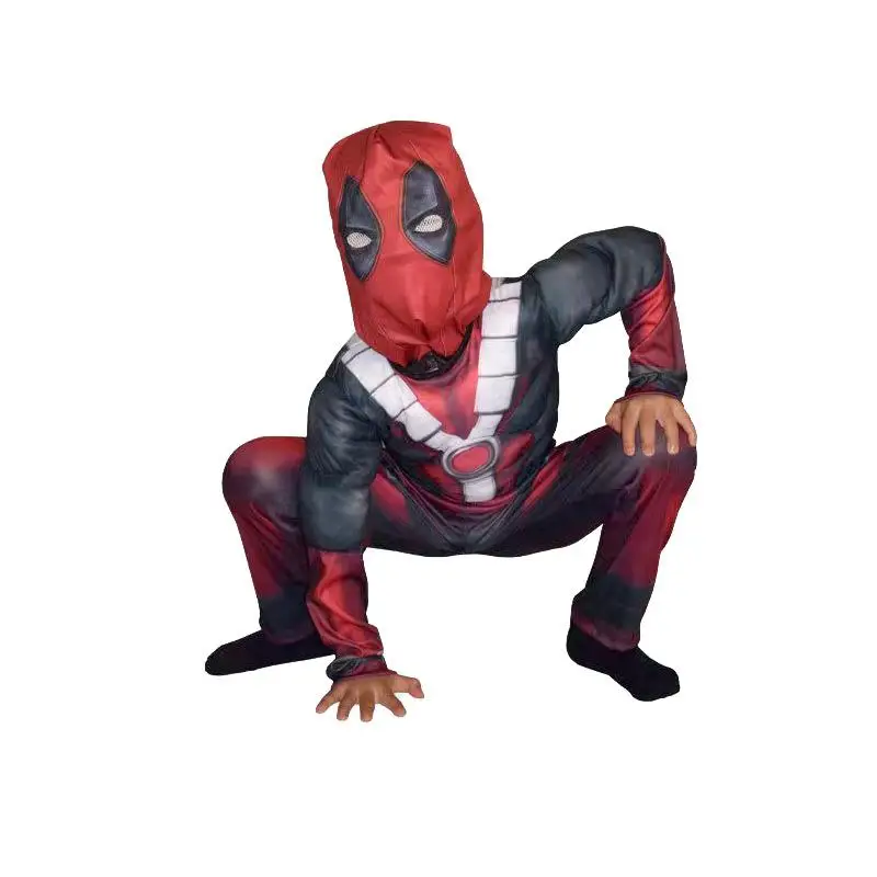 Nuevo Disfraz de Deadpool Musculoso para Niños, Disfraz de loween para Niñas y Mujeres, Ropa para Actuaciones Escénicas