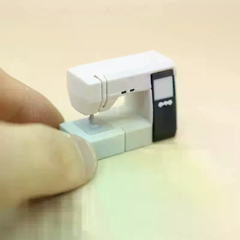 /Cna/Sewing Machine PLA Dollhouse Miniature Sewing Machine Good Texture Vintage Beautiful For Decoration Dollhouse