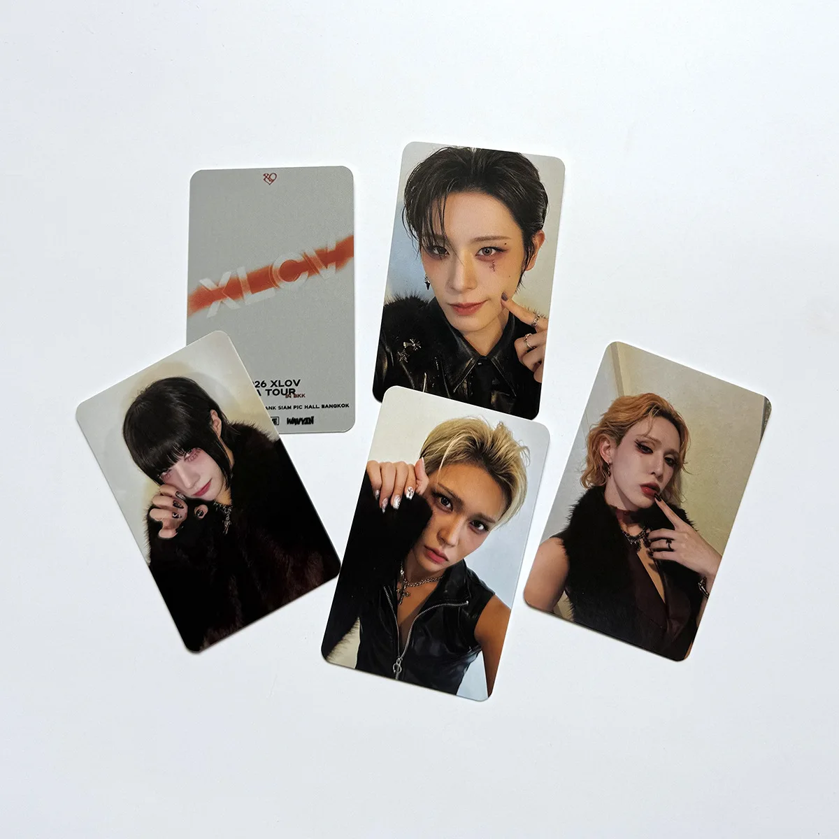 4Pcs/Set Idol Group XLOV New Series Asia Tour 2026 In Manila Periphery Lomo Cards Postcards WUMUTI RUI HARU HYUN Fans Gifts image 4