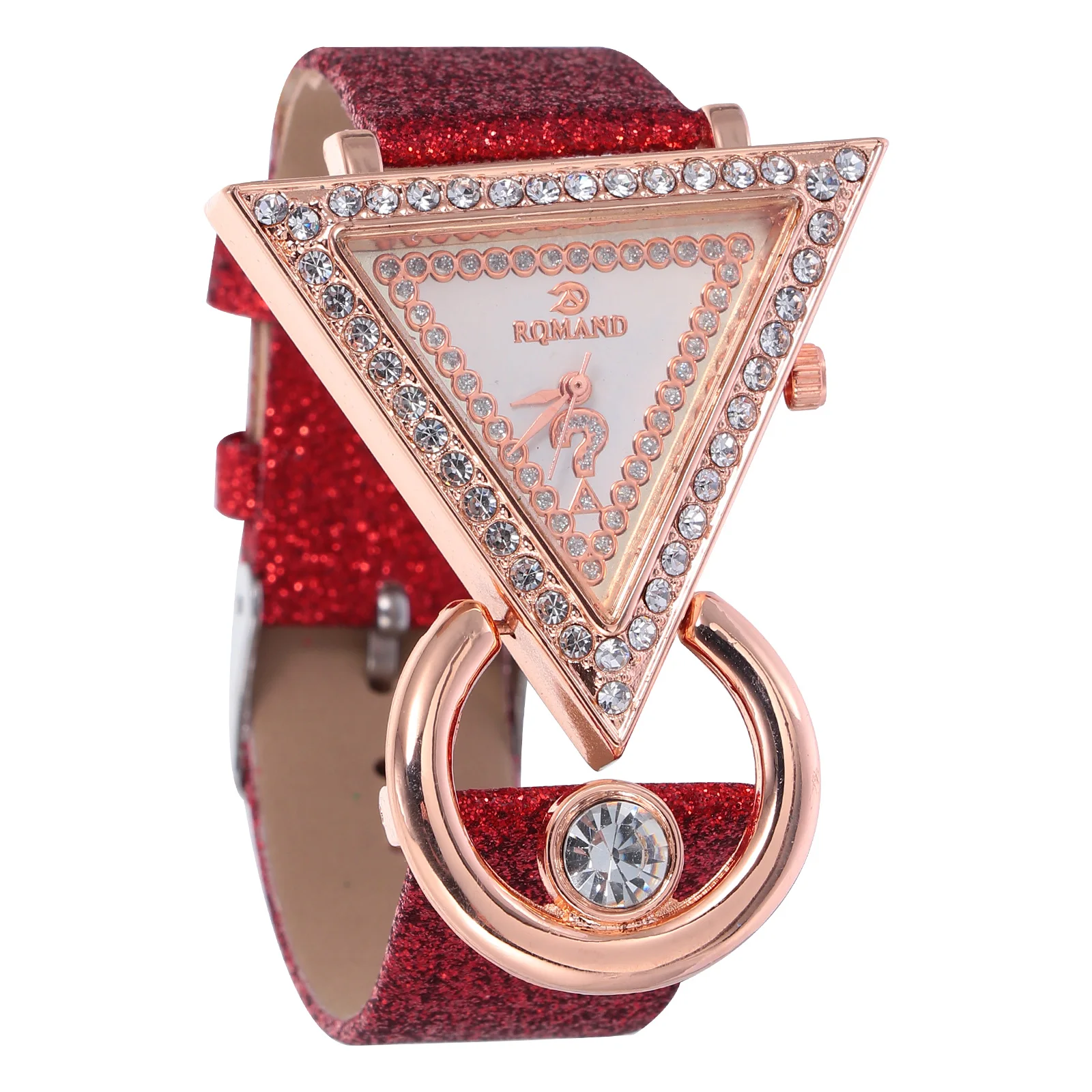 

1pc Elegant Diamond Inlaid Watch for Women Adjustable Strap Fashion Quartz Wristwatch Daily Wear Party School Rhinestone