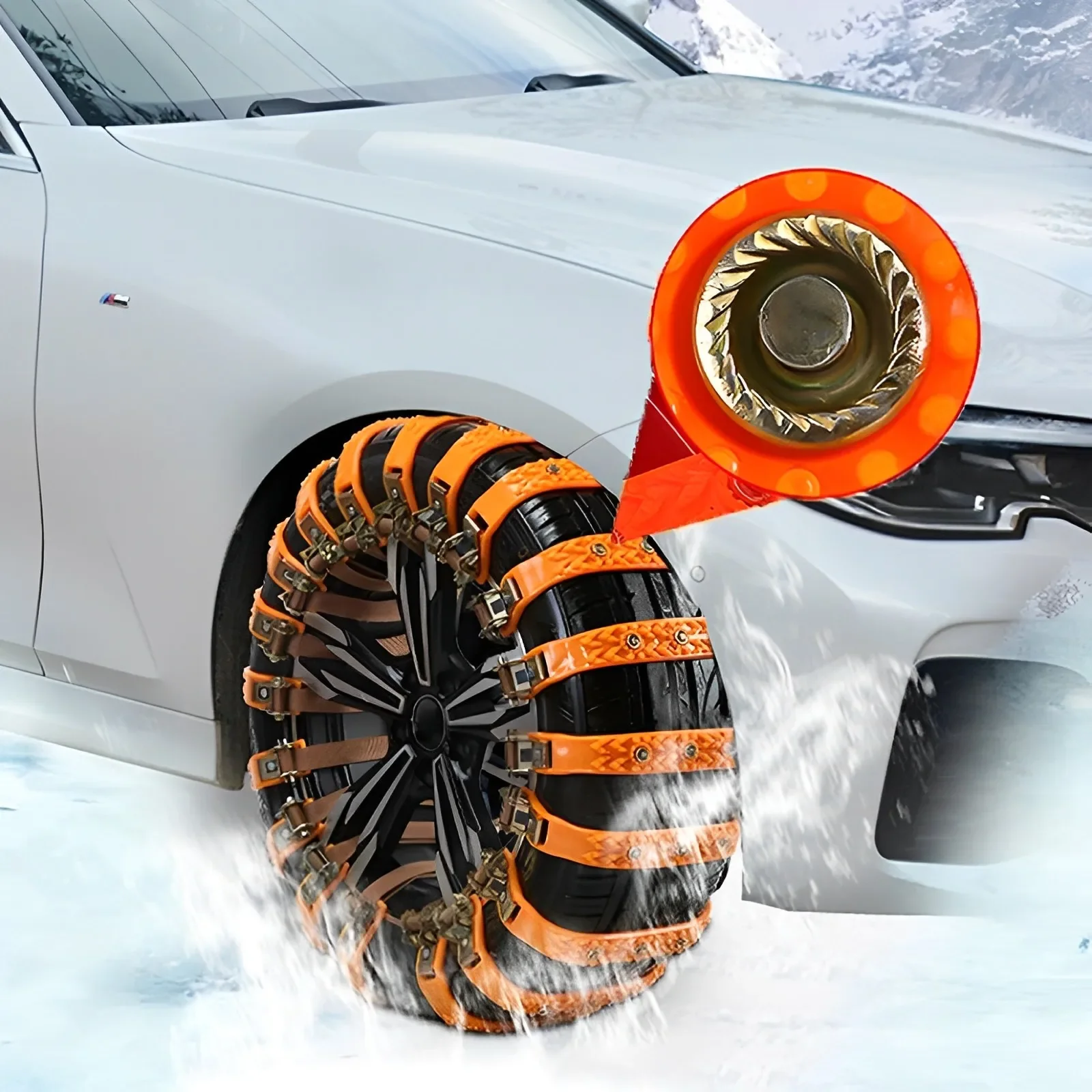 Universal Car Anti-skid Snow Chains Car Winter Tire Wheel Chains Outdoor Emergency Wheel Snow Chains Truck Auto Tire Accessories