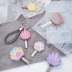 DIY UV Resin Mold Key Chain Jewelry Mold Key Head Key Cover Jewelry Mold Jewelry Accessories