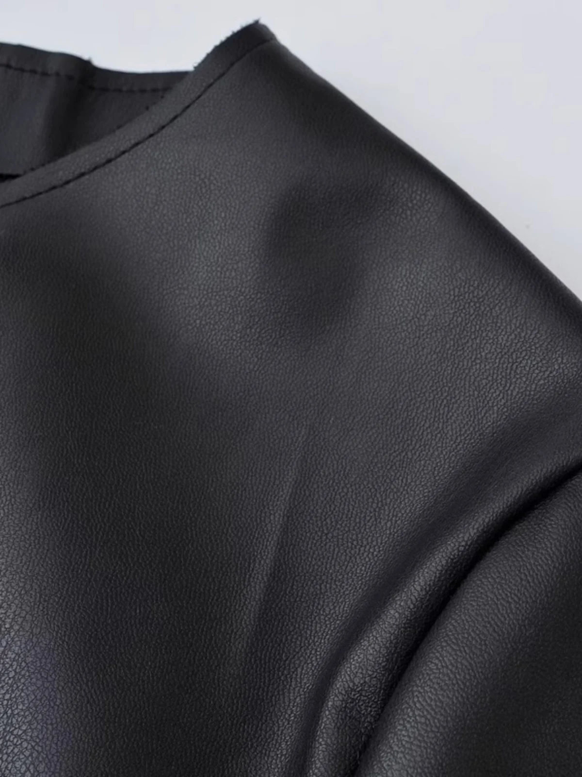 سترة لراكبي الدراجات النارية من الجلد الناعم مستديرة Ne Long Sve Zipper ort Sle كاجوال هونج كونج Sle بقصة ضيقة ومتعددة الاستخدامات للدراجات النارية Jaet