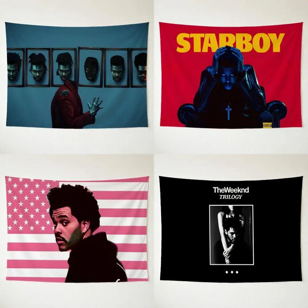 Singer Alternative Rnb The Weeknd Tapestry Washable Soft Daily Wall Hanging Decor for Living Home Room Bedroom