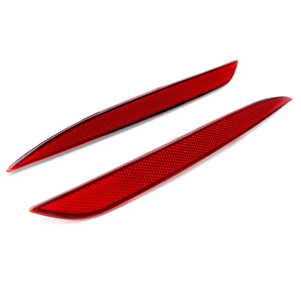 1034342-00-C 1034343-00-C For Tesla Model X 2016-2023 2pcs Left &Right Red Rear Bumper Reflector reflective strips Warning strip