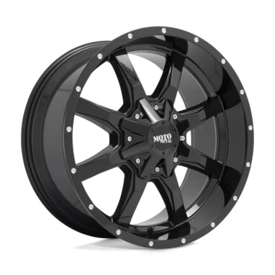 

20X9 6X135/5.5 5 0mm GLOSS BLACK W/SPOT MILLED LIP