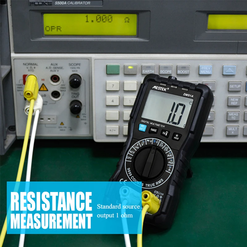 MESTEK DM91/DM91A/DM91S Digital Multimeter 9999 Count AC/DC Ammeter Voltmeter Ohm Voltage Meter HFE NVC Capacitance Tester