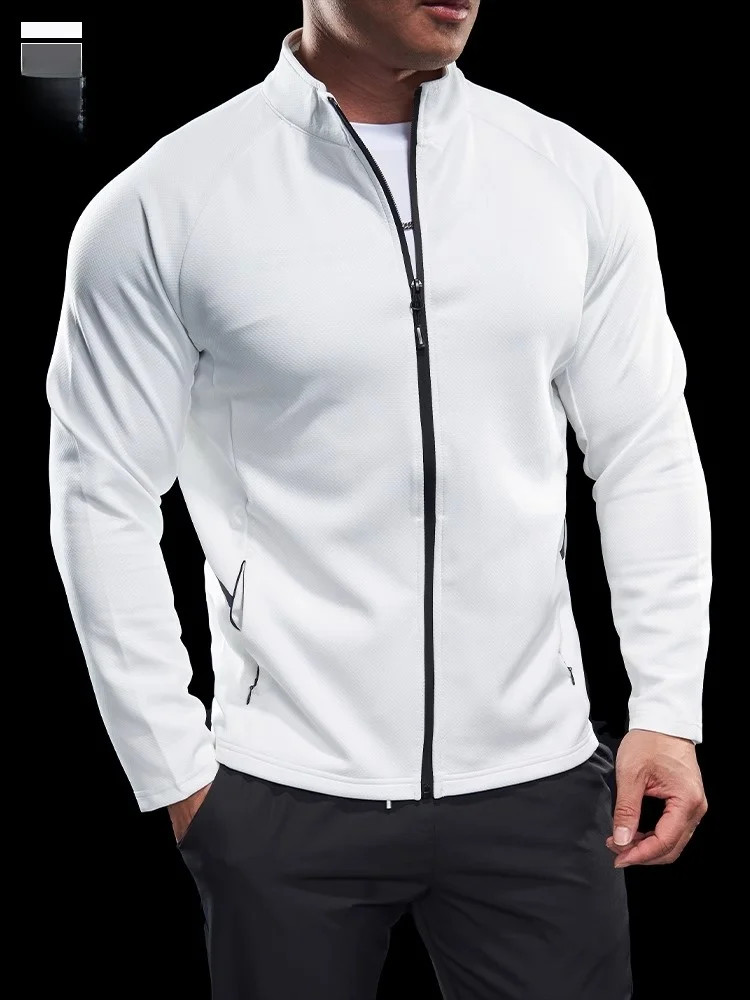 Aymelon Men's Slim Fit Training Sports Jaet Spring Autumn Qui Dry Fitn Running Outerwear Trendy Breathable Long Sve...