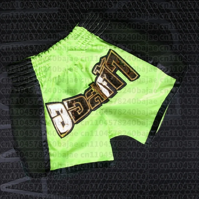 Muay Thai Shorts für Herren, Damen und Kinder, Rosa, Boxtraining, Kickboxen, Atmungsaktive MMA-Shorts, Kampfsport-Bekleidung – Detail 8