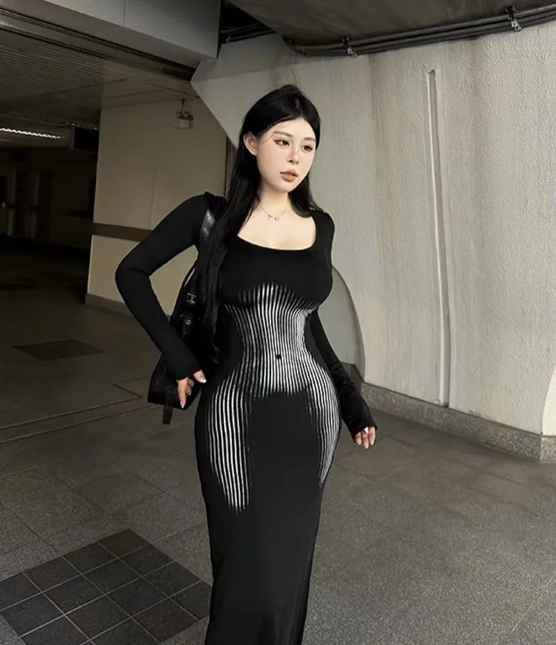 Sukienki Damskie Lub Urodzinowe Krótkie Rękawy Szyfonowe Plisowane Przezroczyste Szarfy Styl Francuski Kwadratowy Dekolt Artystyczny Temperament Eleganckie Seksowne