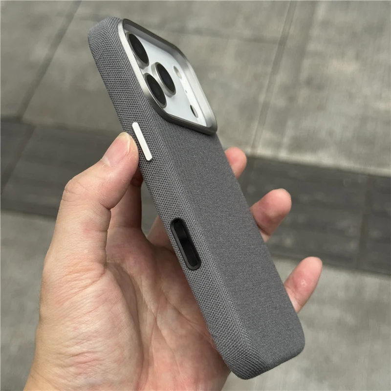 

Original Tech Woven Nylon Fabric Magsafe Case For iPhone 17 16 17Pro 17Pro Max Active Touch Camera Button Magnetic Back Cover