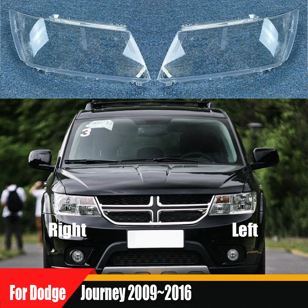 

For Dodge Journey 2009 ~ 2016 Front Headlamp Cover Transparent Mask Lamp Shade Headlight Shell Lens Auto Replacement Parts