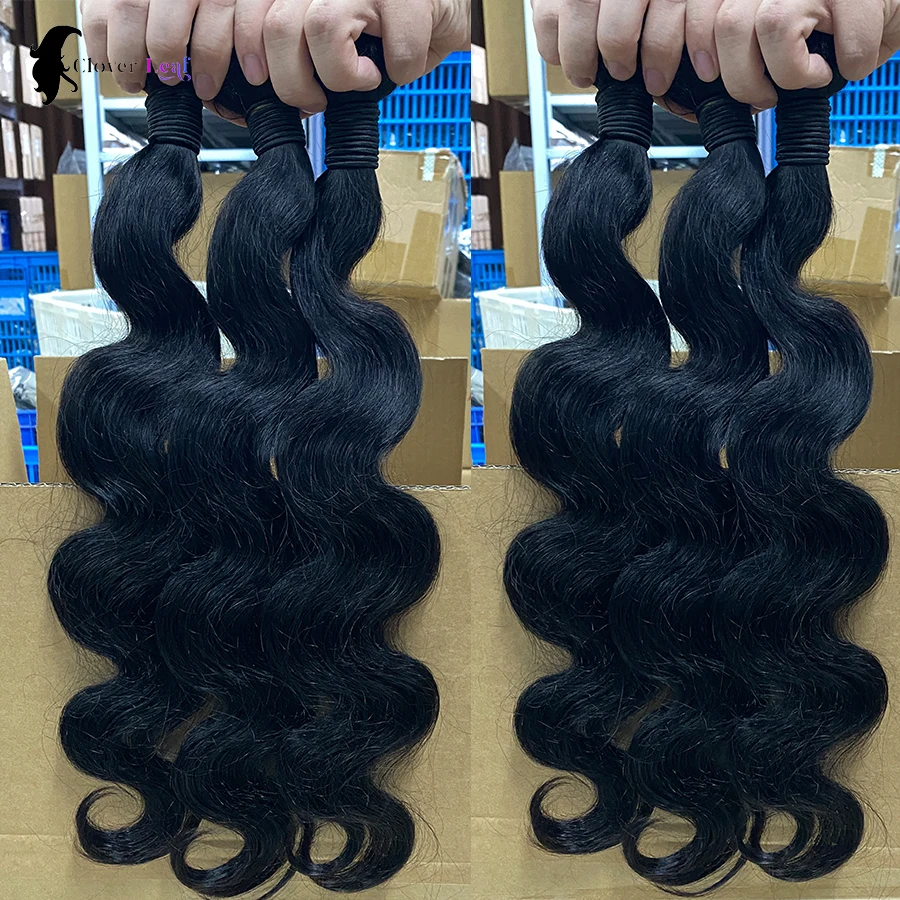 24 26 26 inch Body Wave-bundels Echt haar Braziliaans weven Natuurlijk deal Maagdelijk haar Ruw haarextensies met levering van 5-7 dagen