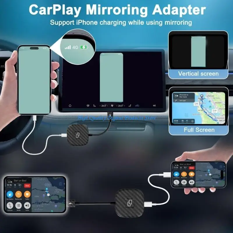 

U2JE Carplays Wires Mirror Screen Projection Adapter Driving Safely & Conveniently
