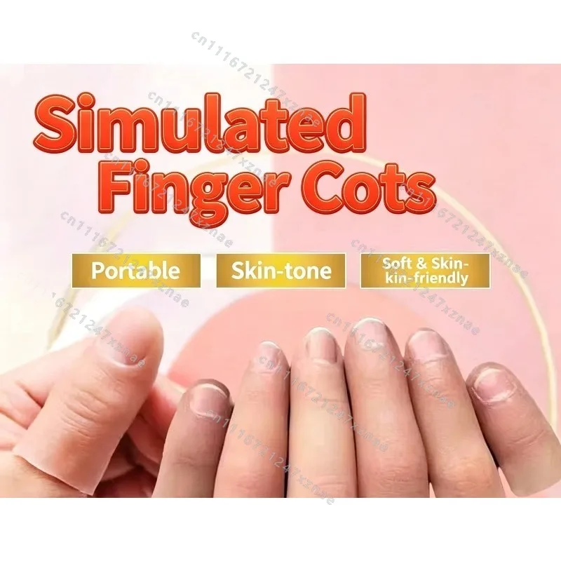 Simulation Prosthetic Faux Finger Cover，For Finger Defect Disability Conceal Accessory，Realistic Silicone Finger Sleeves