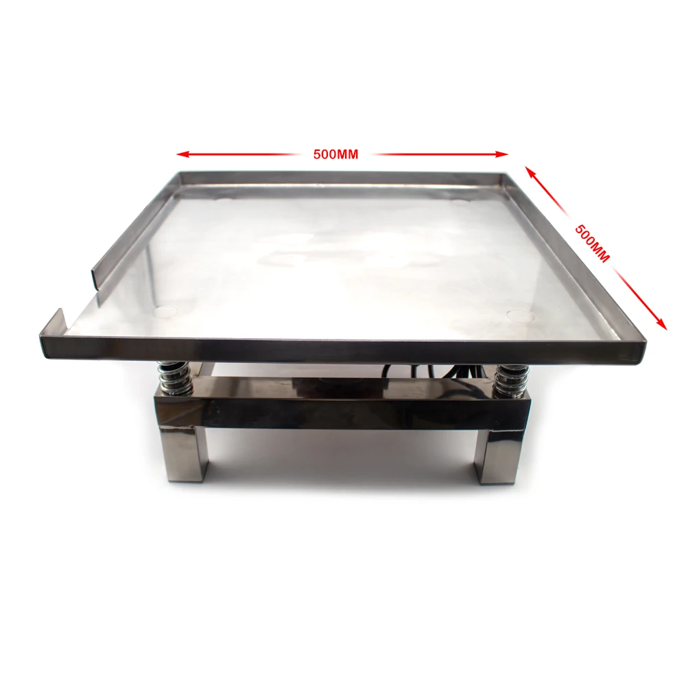 50X50ซม.คอนกรีตสั่นตารางการสั่นสะเทือน Test Bench Test บล็อกการสั่นสะเทือนแพลตฟอร์มสแตนเลสมินิสั่นสะเทือนตาราง