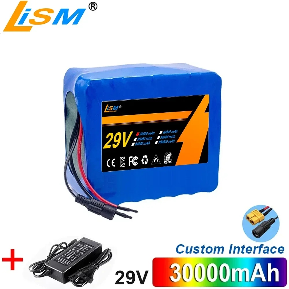 29V 7S6P 30000mAh Electric scooter Li-ion Rechargeable Battery Pack18650Free complimentary charger