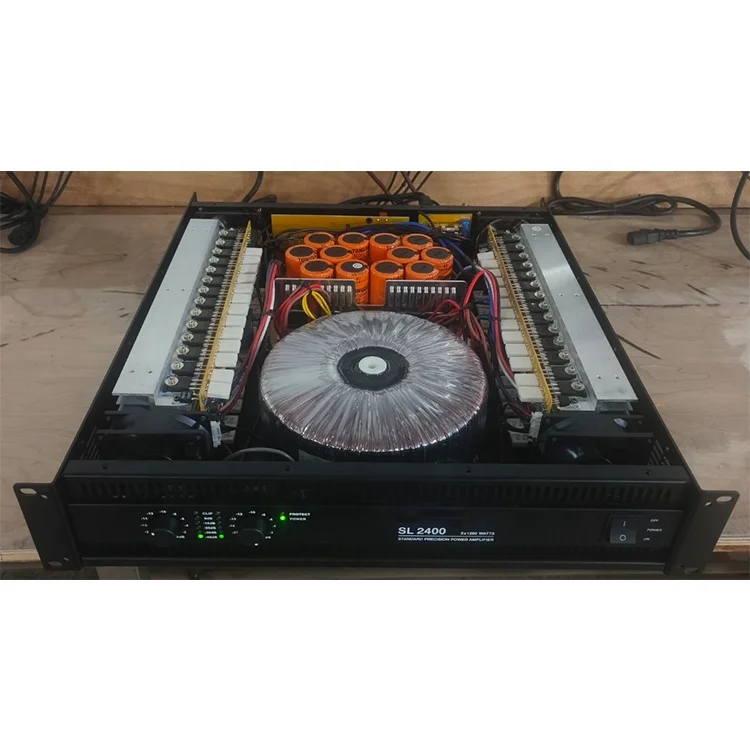 SL2400 Dual Channel Power Amplifier Professional Stage Performance Speaker High Power KTV Singing Post-amplifier