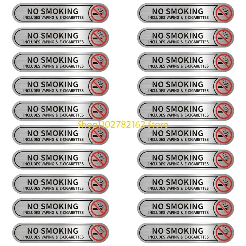 

547B Removable No Smokings Car Stickers Strong Adhesive For Vehicles Offices Commercial Areas PVC Warning Marker